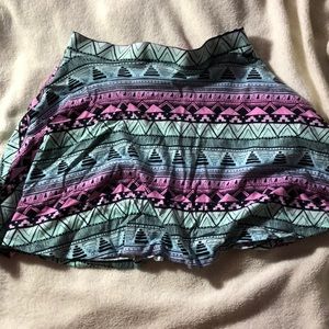 VS PINK tribal print skater skirt